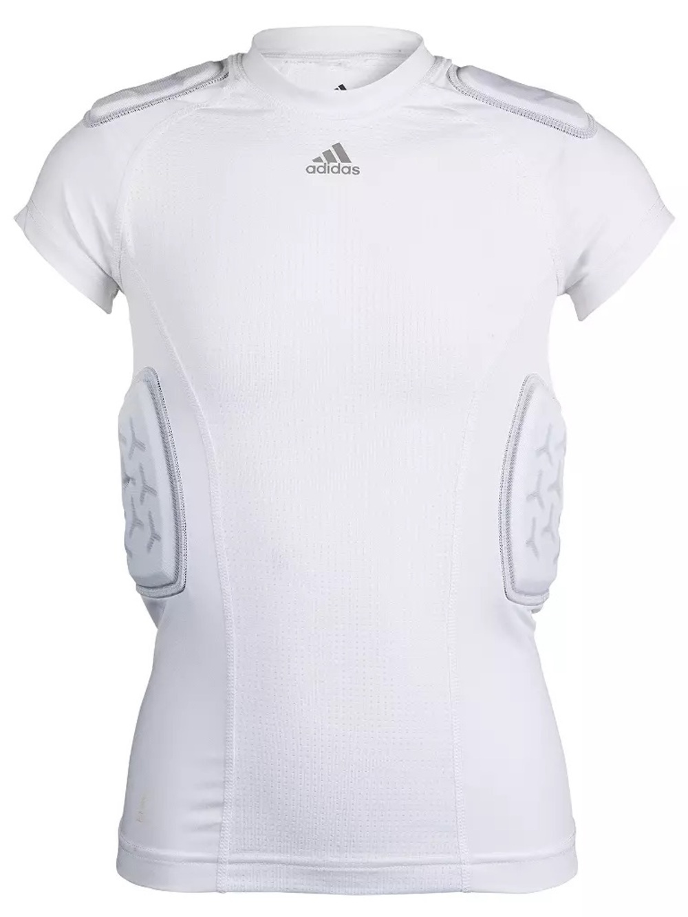 adidas White Kids Padded Compression Top